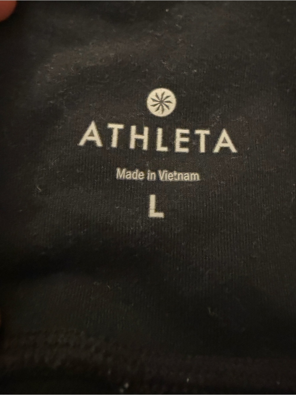 Athleta Black Mesh Strappy Cropped Leggings Size L - Picture 6 of 9